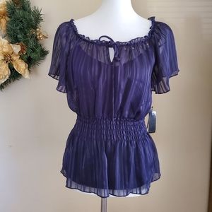 NWT! Purple Blouse